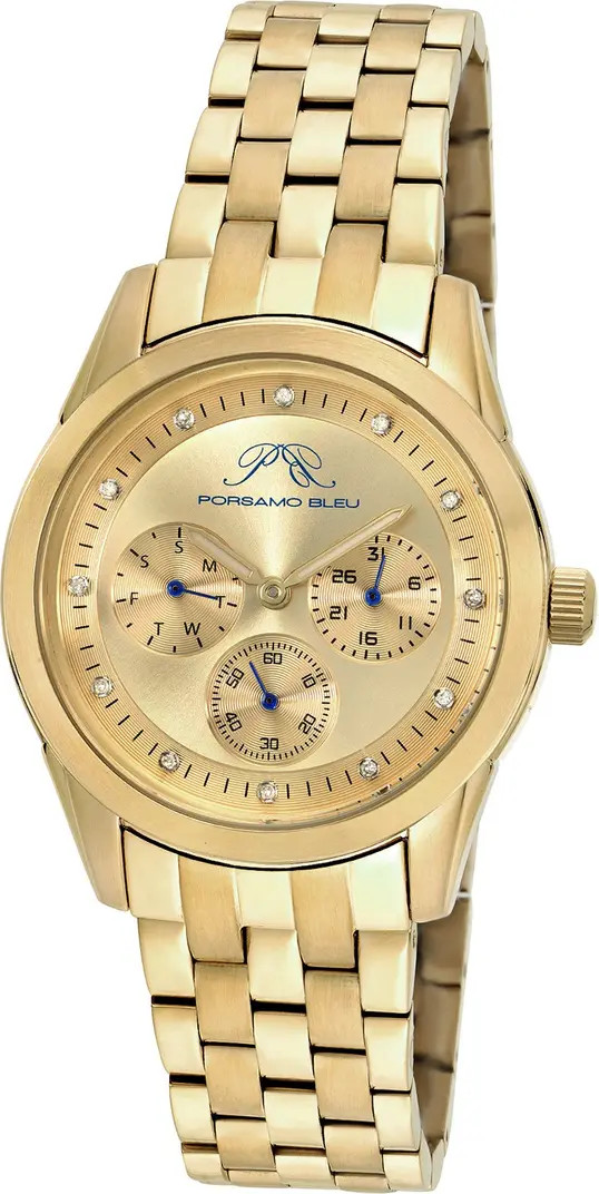 Women's Diana Diamond Japanese Quartz Watch, 39mm - 0.07 ctw | Nordstrom Rack