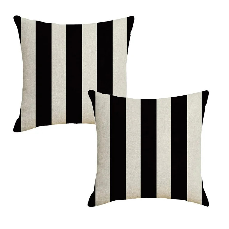 2DXuixsh Black And White Outdoor Pillow Case Outdoor Pillows Decorative Throw Pillows Black White... | Walmart (US)