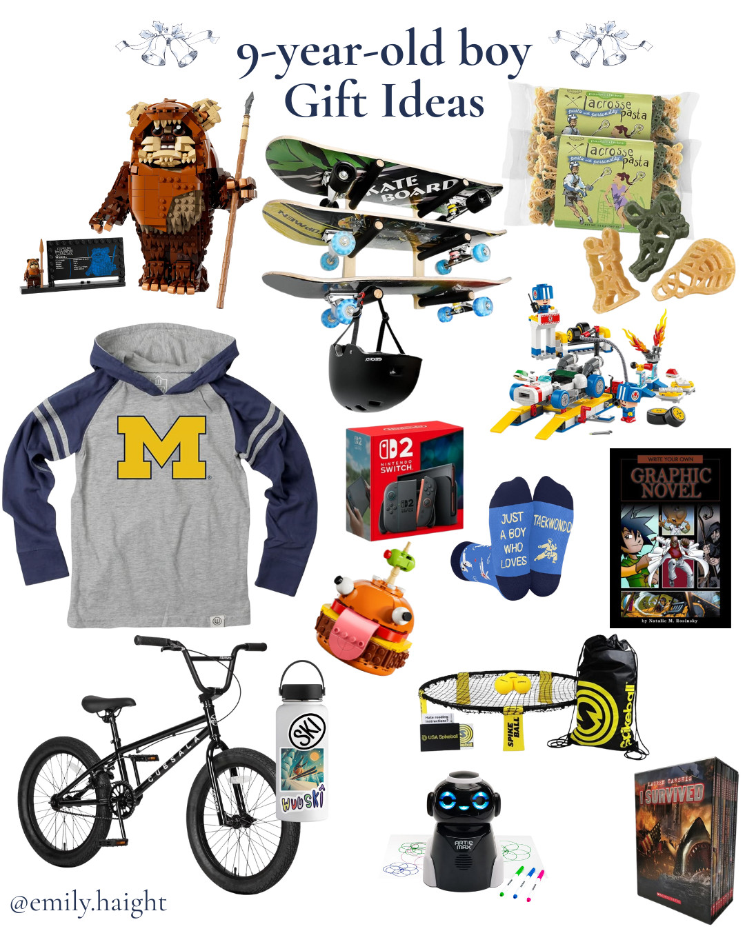 If you’re shopping for a tween boy, these picks are all tested and approved by my own. A mix of creative, active, and just-for-fun — think LEGO builds and a create-your-own graphic novel, gear that keeps them moving, and lacrosse-shaped pasta because why not? 🤷🏻‍♀️ 

 boygifts 

 #9yearold #holidaygiftsforboys #tweengiftideas #kidsgiftguide #age9presents

#LTKHoliday #LTKGiftGuide #LTKFamily
