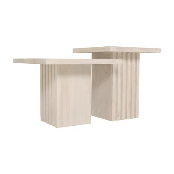 Valda Solid Wood Pedestal End Table | Wayfair North America