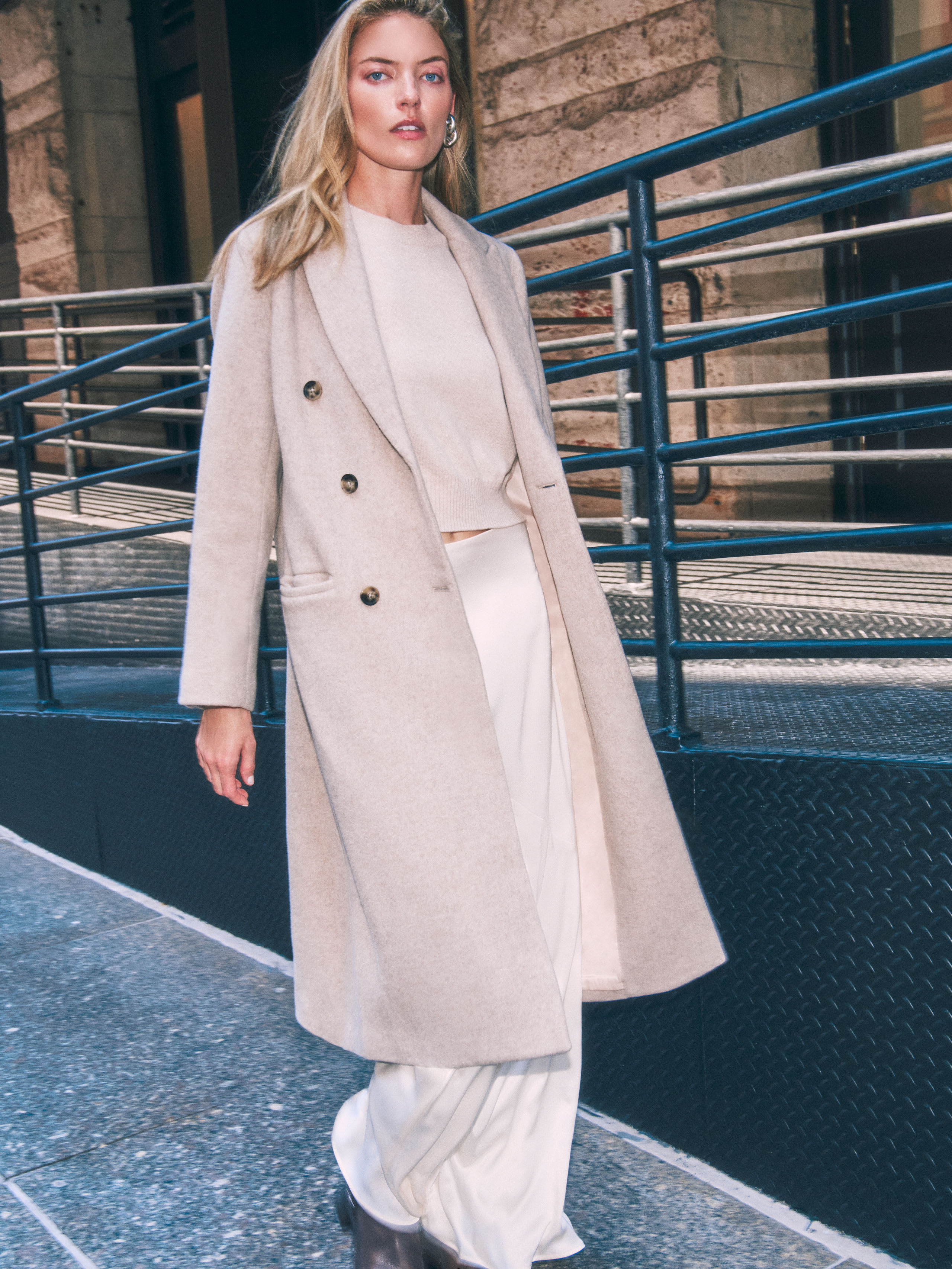 Paley Double Breasted Coat | Reformation (Global)