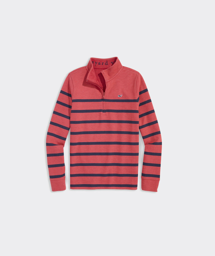 Boys' Breton Stripe Saltwater Quarter-Zip | vineyard vines