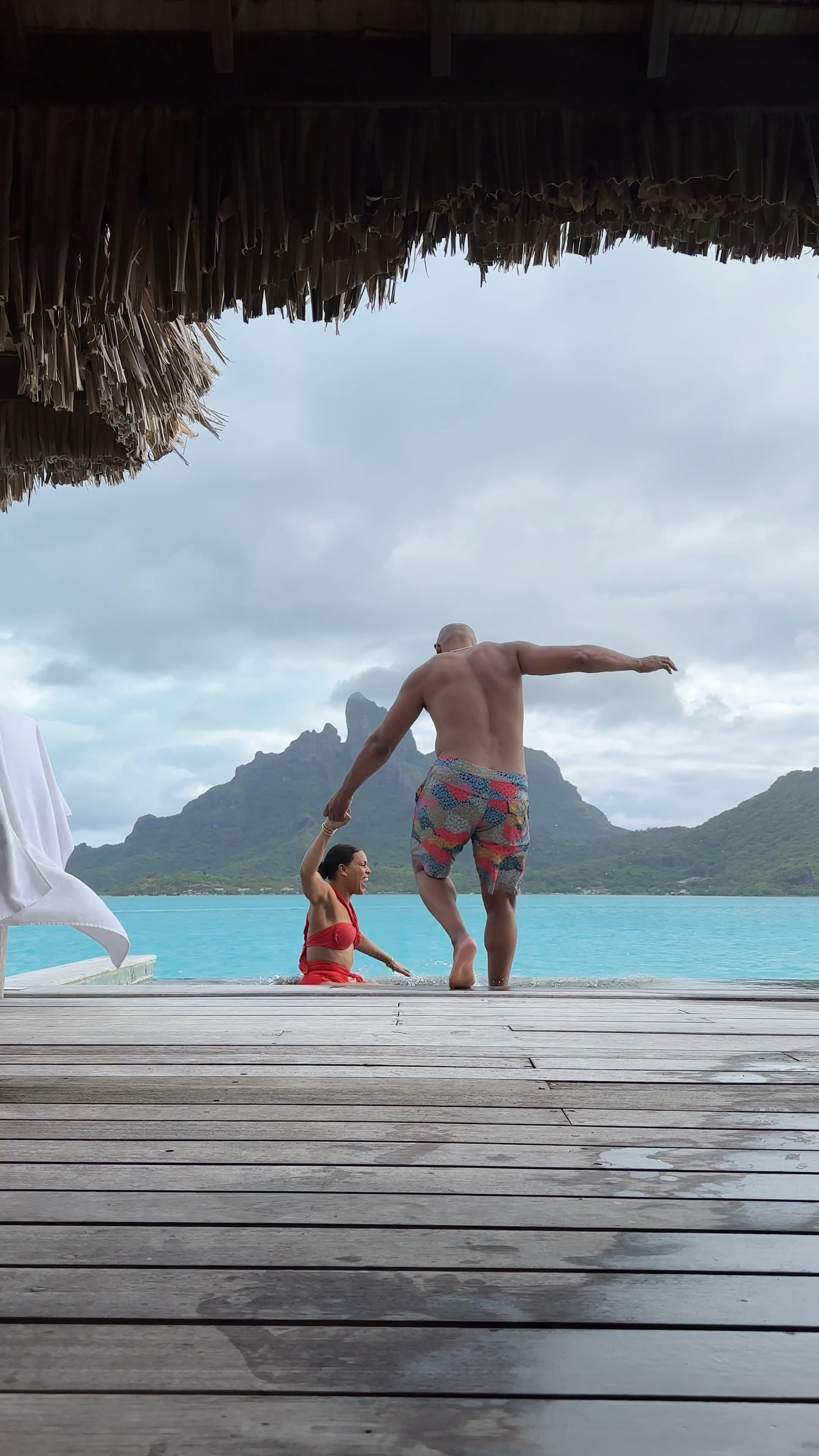 For twenty five, it’s go big or go home, right? Our 25th Anniversary was in January and this man planned an entire trip to Bora Bora- he picked a date with the better weather and took care of all the details, daily itinerary and all.  He even helped me pack 😭😭😭 Happy Anniversary to the GOAT and love of my life, Rob to the G. And yes I’m wearing those sandals he bought 😂😂😂 A+++

#LTKTravel #LTKOver40 #LTKSwim