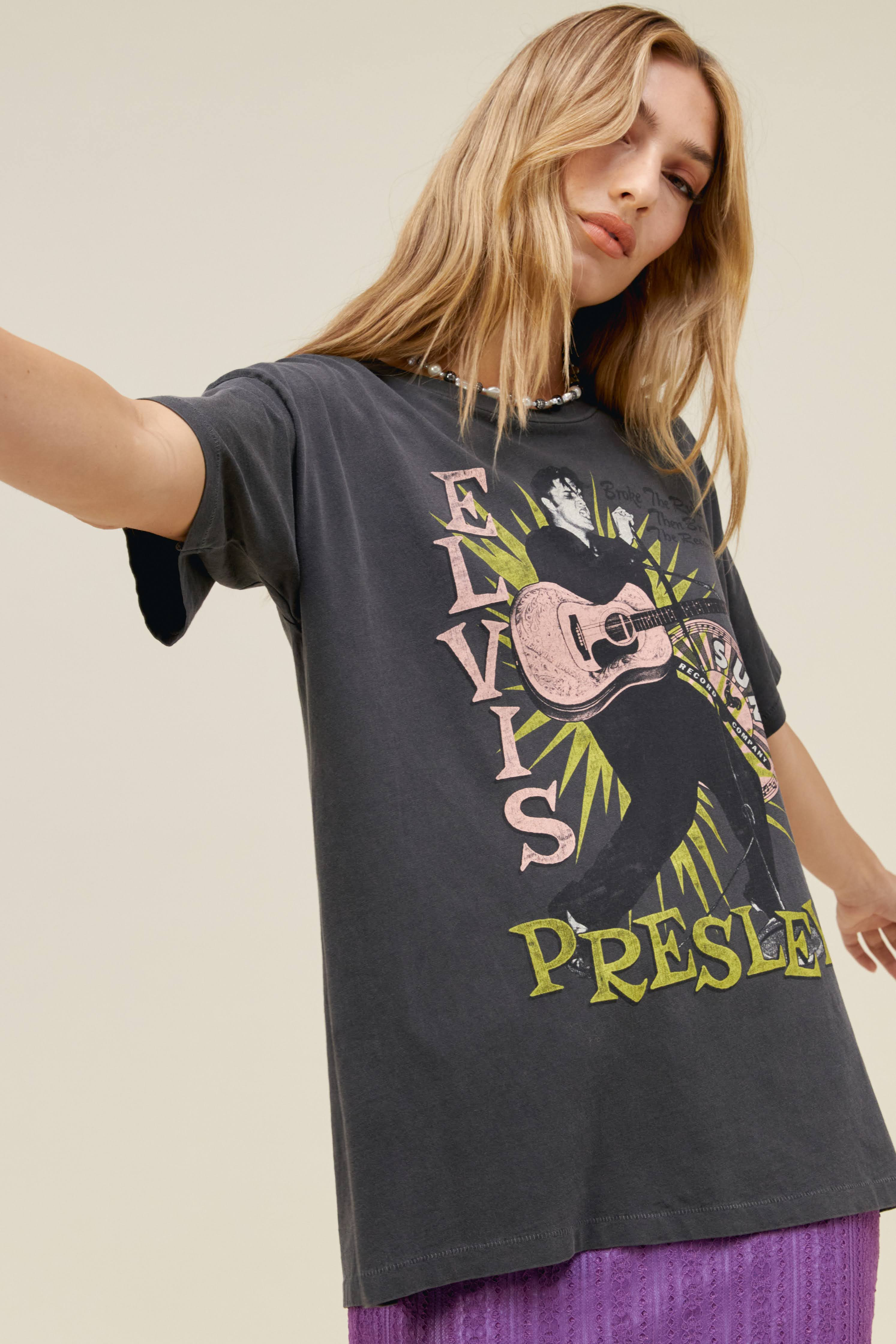 Sun Records X Elvis Broke The Rules Merch Tee | Daydreamer