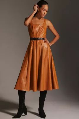 Avec Les Filles Faux Leather Dress | Anthropologie (US)