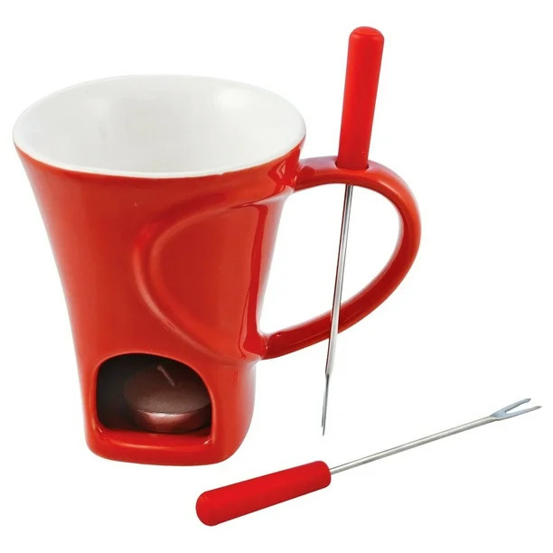 Swissmar Sweetheart 4 Piece Chocolate Fondue Mug Set - Walmart.com | Walmart (US)