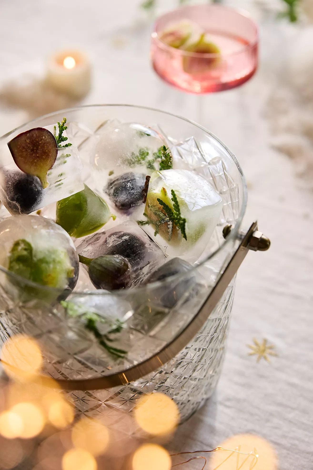 Starry Etched Glass Ice Bucket | Terrain