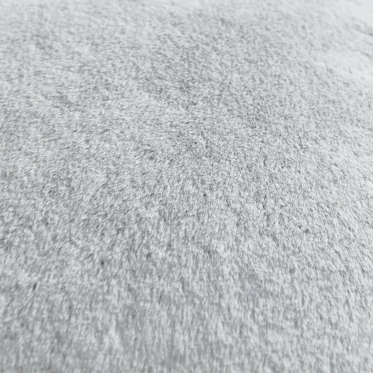 Better Homes & Gardens 20" x 20" Grey Tipped Faux Fur Decorative Pillow | Walmart (US)