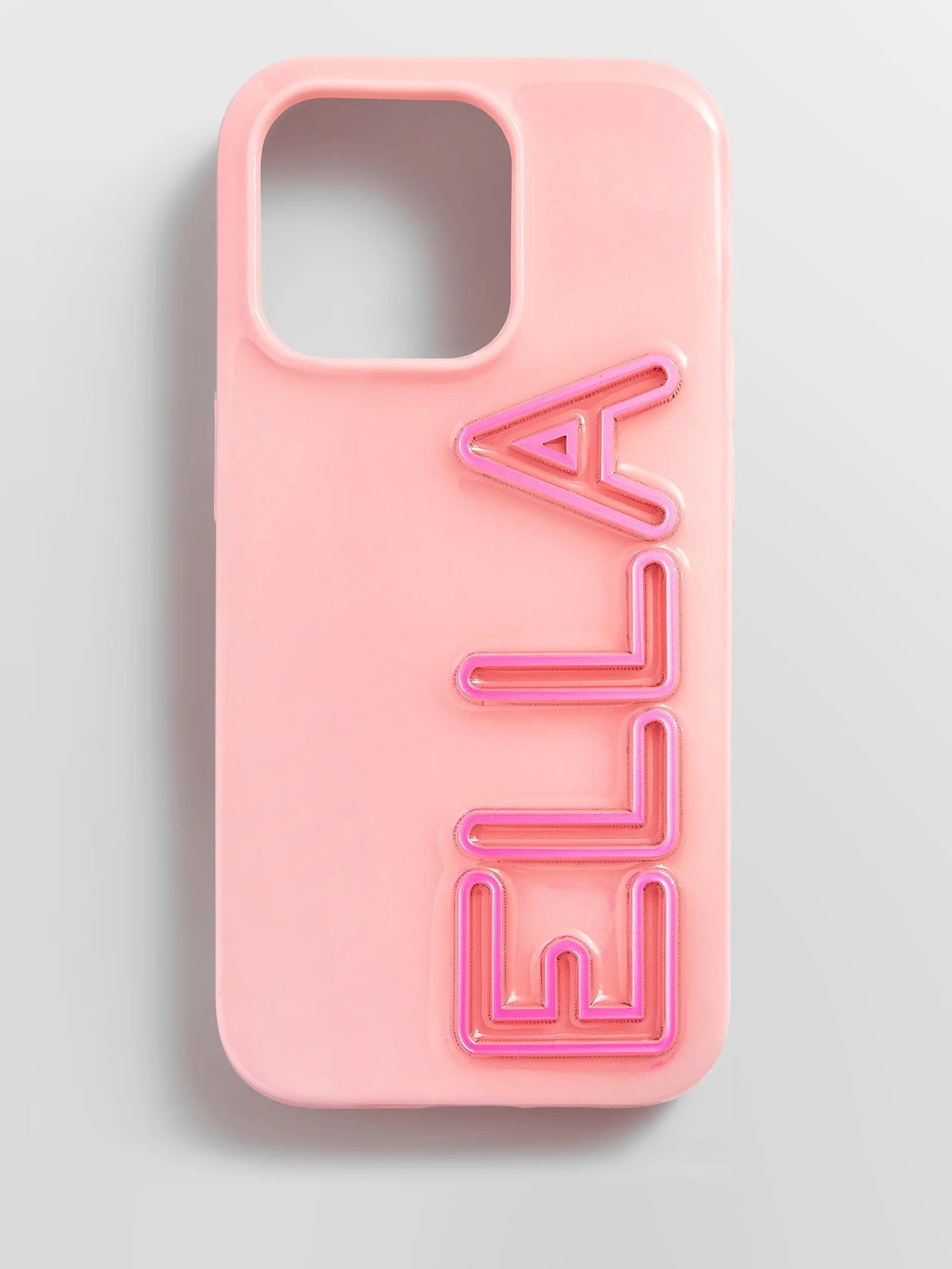 Fine Line Custom iPhone Case - Blush/Pink | BaubleBar