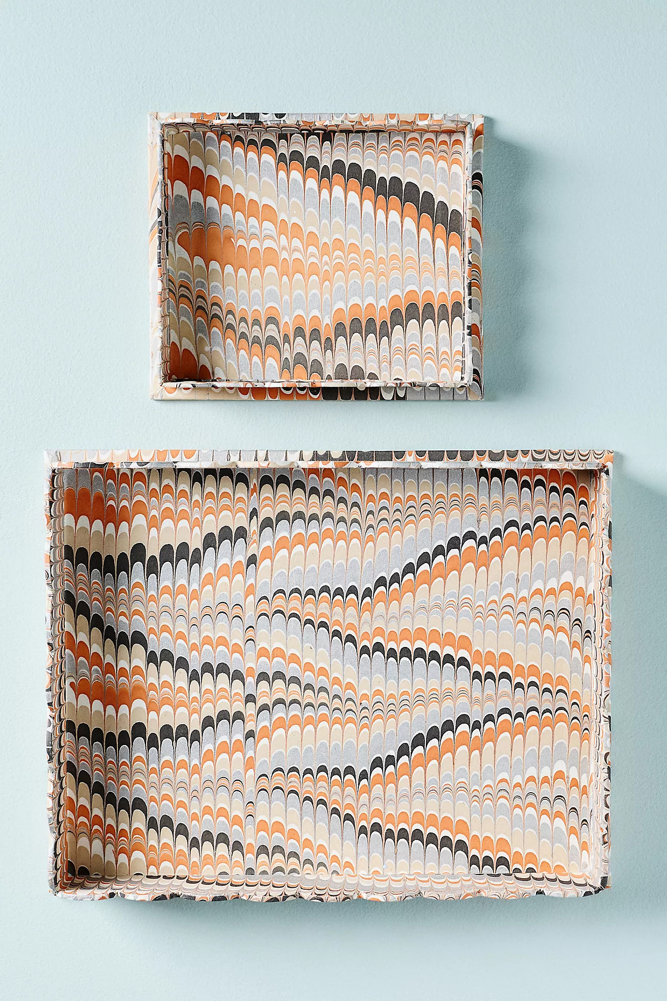 Hand Marbled Trays, Set of 2 | Anthropologie (US)