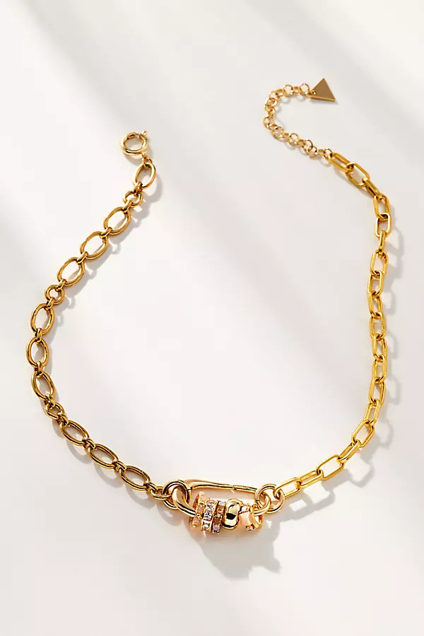 Paperclip Bar Charm Necklace | Anthropologie (US)