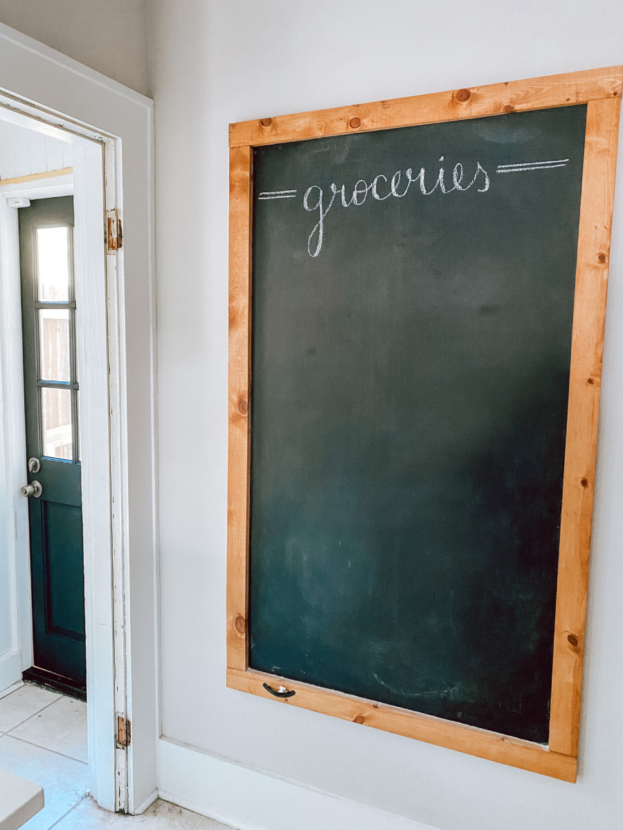 A DIY chalkboard is an excellent solution for busy families or anyone looking to add functionality and style to their space. Whether it’s a playroom, mudroom, kitchen, or home office, this oversized chalkboard makes a statement while serving a practical purpose. Plus, it’s customizable to fit any area, big or small.

All you need is some plywood and chalkboard paint. You can knock this easy project out in a few hours. 

 #LTKHome #LTKKids #LTKFamily
