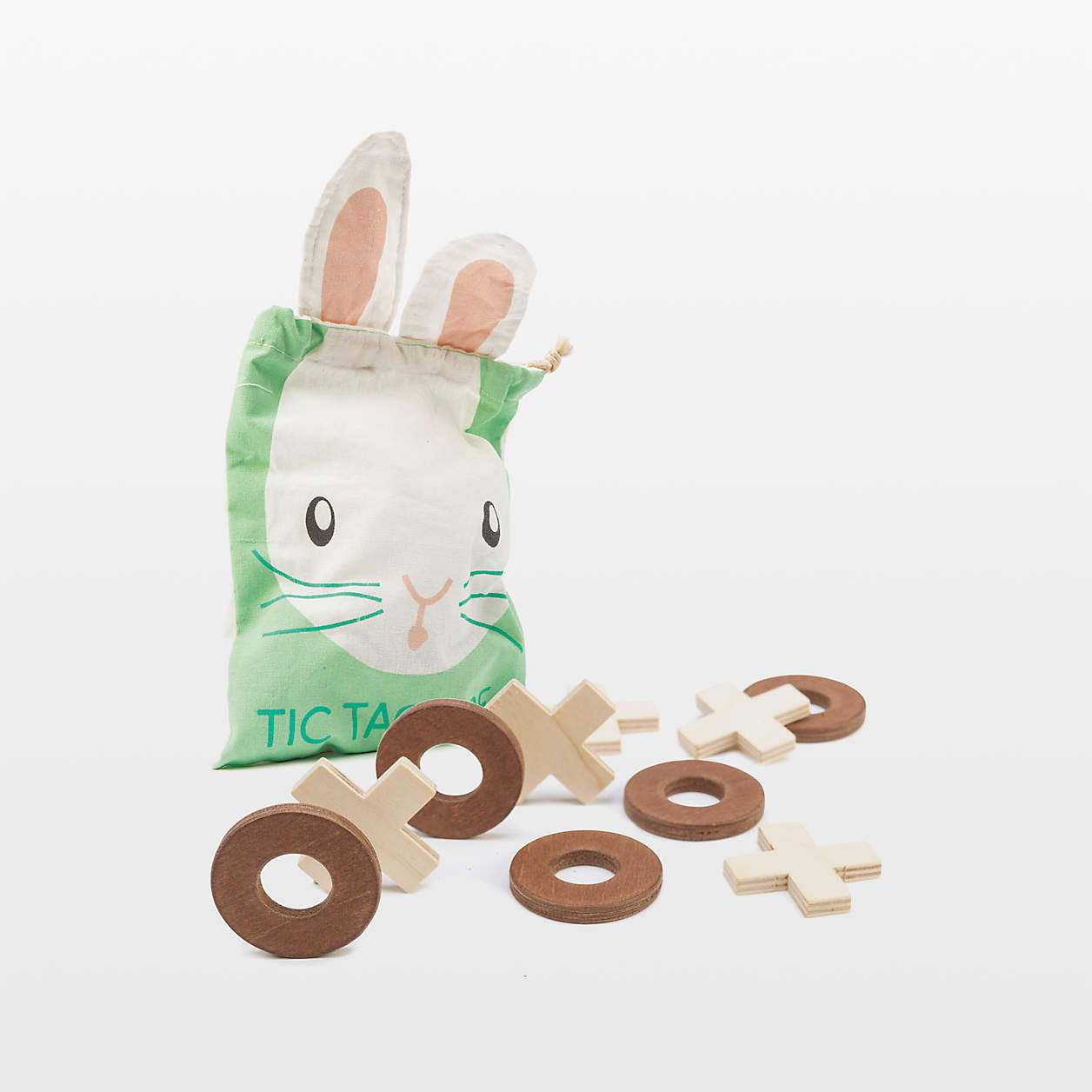 Tender Leaf Wooden Bunny Kids Tic-Tac-Toe Game + Reviews | Crate & Kids | Crate & Barrel