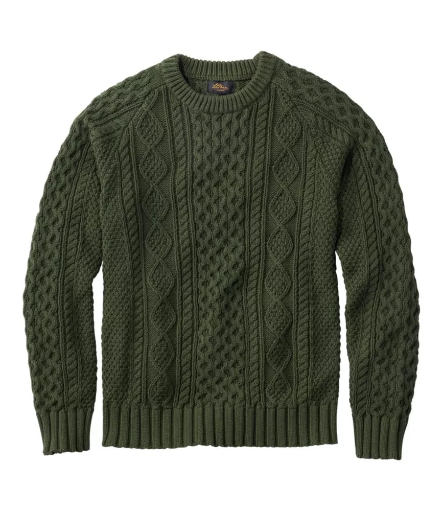 Men's Signature Cotton Fisherman Sweater Forest Shade XXXL, Cotton/Yarns L. L.Bean | L.L. Bean