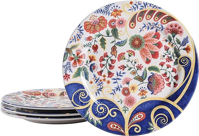 Bico Spiral Marrakesh 11 inch Dinner Plates, Set of 4, for Pasta, Salad, Maincourse, Microwave & ... | Amazon (US)