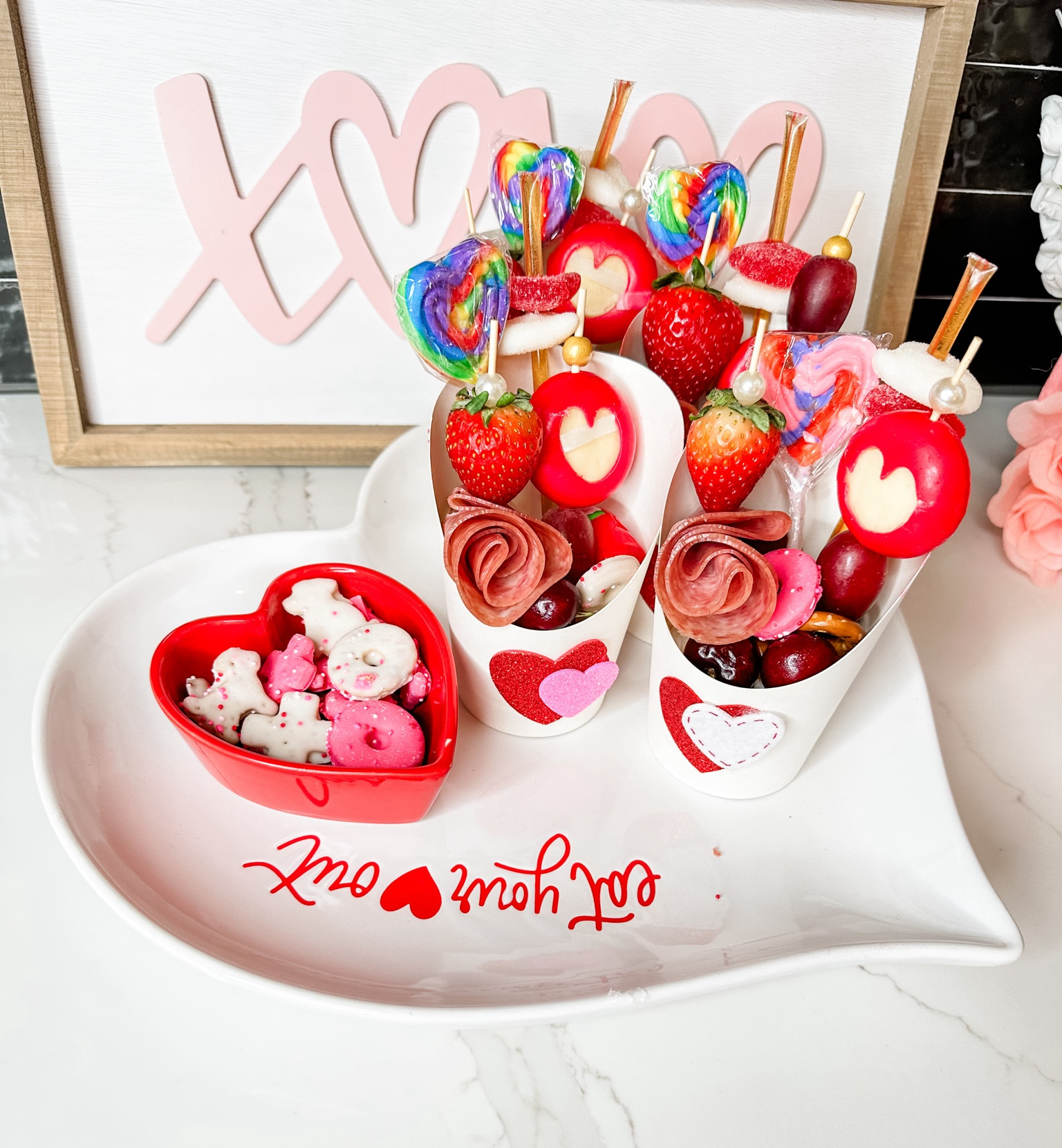 Valentine’s Day theme charcuterie cup. Valentine’s Day snack. Galentines food

#LTKparties #LTKSeasonal #LTKhome