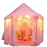 ORIAN Princess Castle Playhouse Tent for Girls with LED Star Lights – Indoor & Outdoor Large Ki... | Amazon (US)