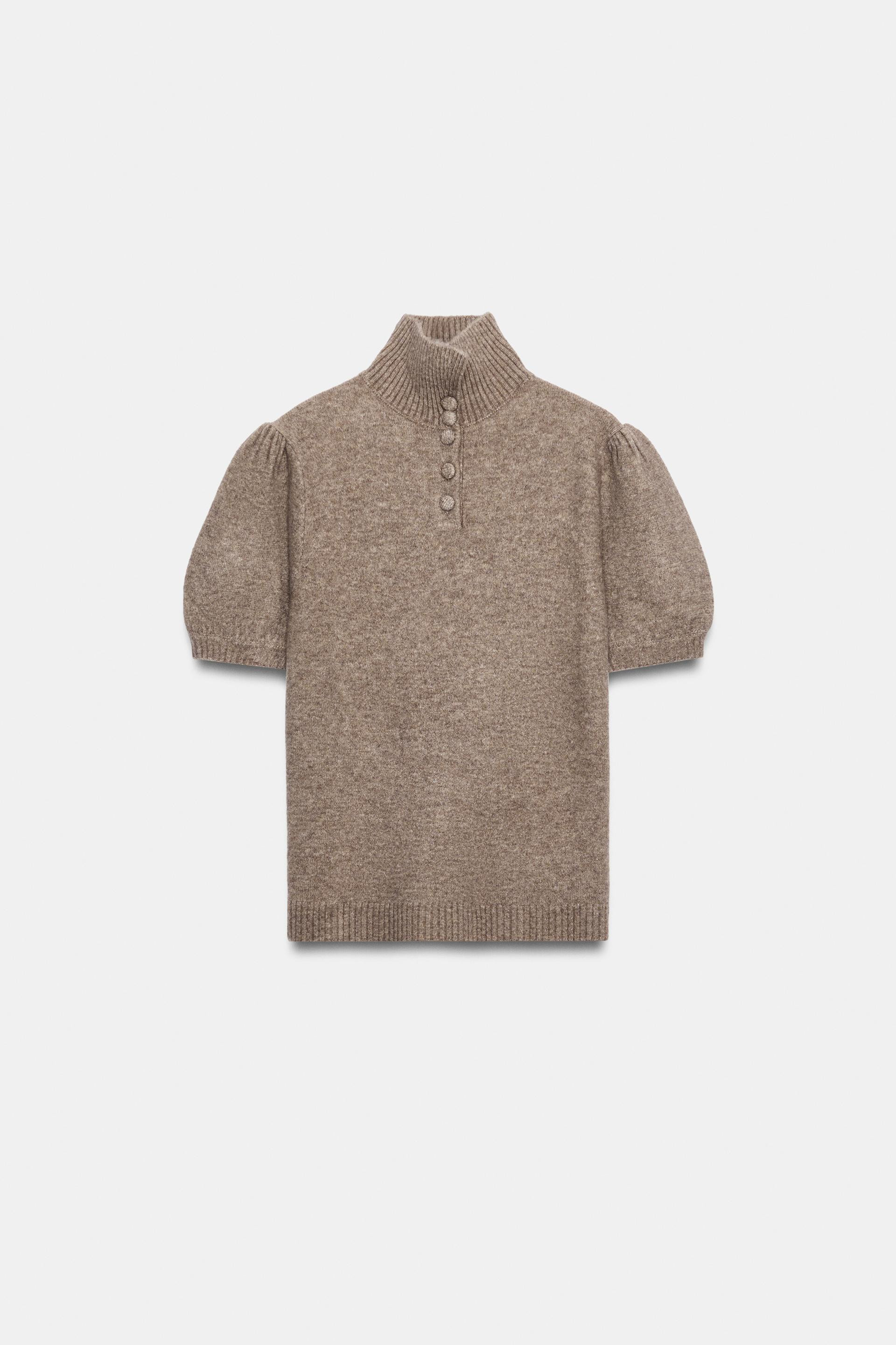 SHORT SLEEVE KNIT JUMPER | Zara UK