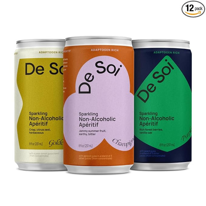 De Soi Variety Pack by Katy Perry - Sparkling Beverages, Natural Botanicals, Adaptogen Drink, Veg... | Amazon (US)