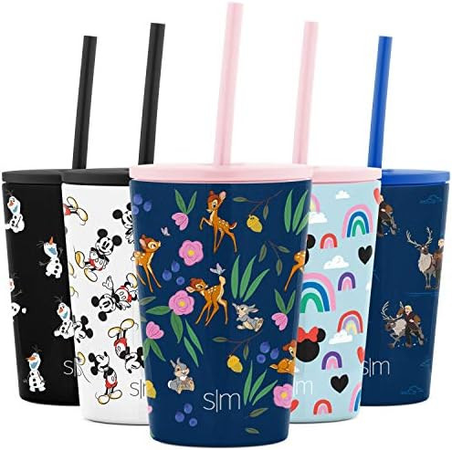 Simple Modern Disney Water Bottle for Kids Reusable Cup with Straw Sippy Lid Insulated Stainless ... | Amazon (US)