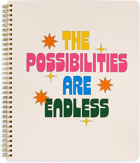 ban.do Rough Draft Large Spiral Notebook with Saying, 11" x 9" with Pockets and 160 College Ruled... | Amazon (US)