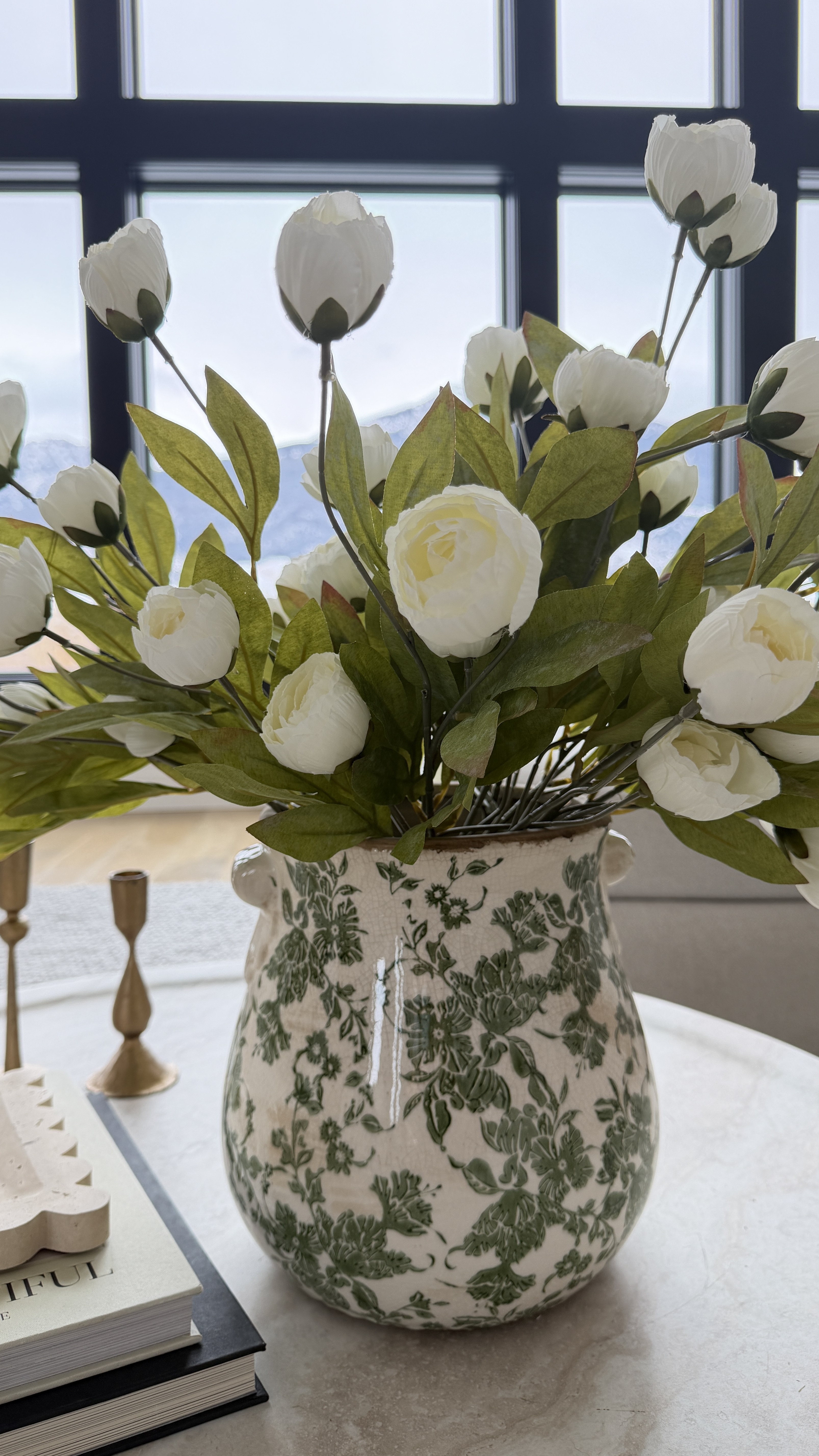 I've yet to find a faux flower that gets more compliments than these white peonies. They're full, realistic, and the first thing people ask about when they walk into the room.

I keep them out year-round because they make every space feel a little prettier without any effort. 

 #LTKmomlife #LTKvlog #LTKHome
