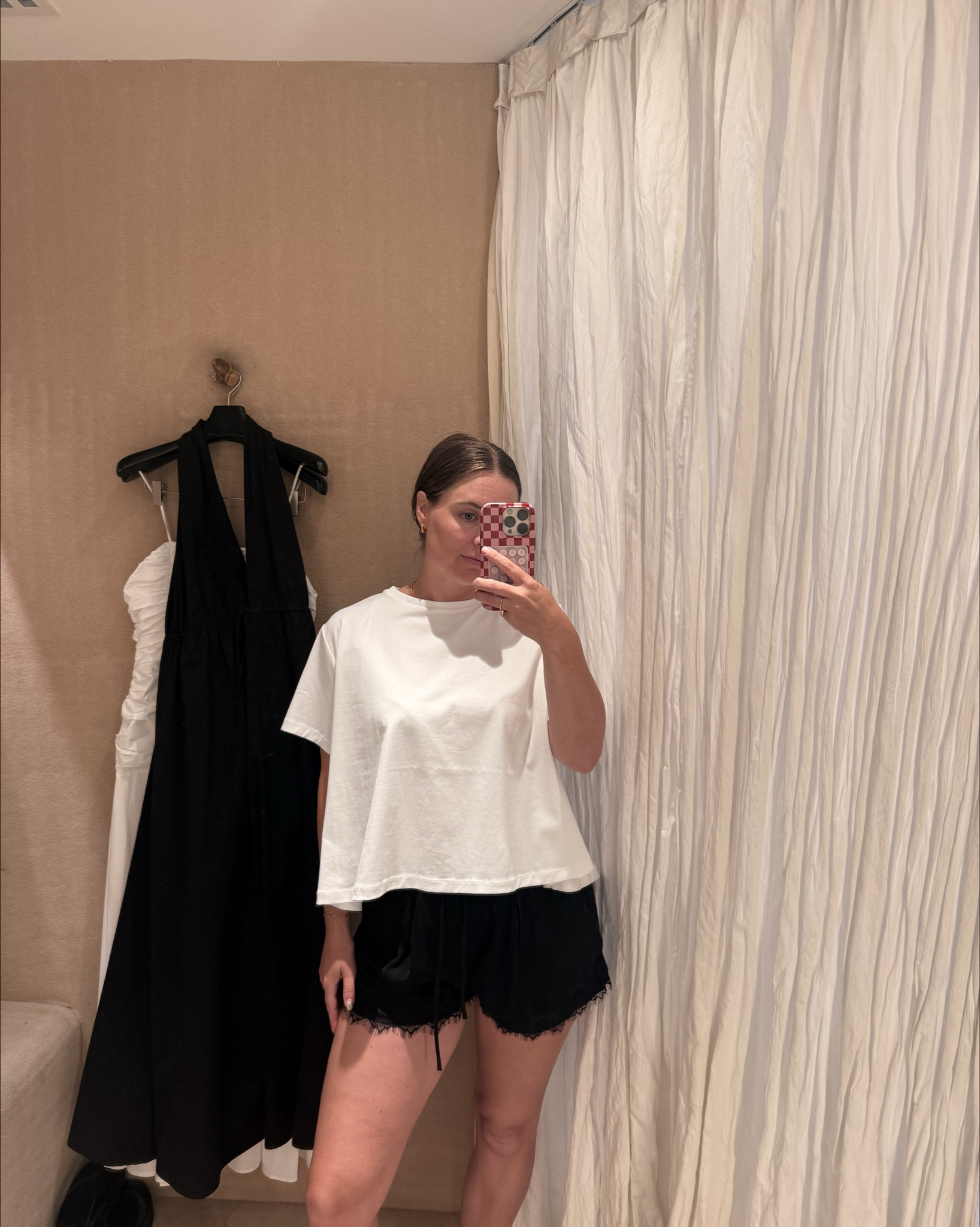 We love a Dissh shopping spree. My sizing for you:
Tee: XL 
Lace shorts: 12
Dresses: 10 
Halter neck: 10
Lace skirt: 10
White singlet: medium 
Beige shorts: 12
Scallop tie up top: 10
Scallop shorts: 12
Stripe Shirt: 8
Stripe shorts: 10
Stripe pants: 12

(Smart casual outfit, summer outfit, summer style, summer fashion, lace shorts, lace skirt, halter neck top, halter neck dress, drop waist dress, plain white tee, scallop set) 

#LTKmidsize #LTKaustralia #LTKsummer