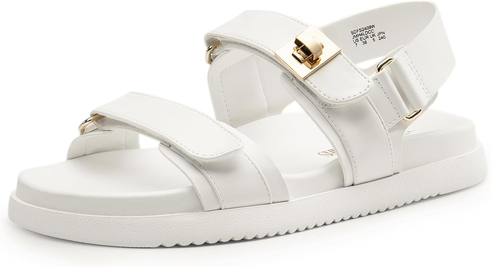 DREAM PAIRS Flat Sandals for Women Comfortable Open Toe Summer Sandals Adjustable Fashion Dress S... | Amazon (US)