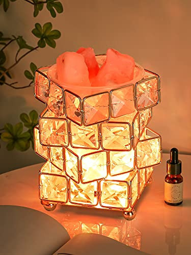 ONEFIRE Crystal Salt Lamp, Remote+16 Colors Himalayan Salt Lamp,10 Brightness Himalayan Pink Salt Lamp Night Light,6 Inch Diffusers Natural Salt Rock Lamp,Crystal Light for Gift,Yoga,Desk,Living Room | Amazon (US)