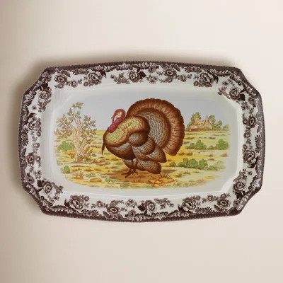 Spode Woodland Turkey Rectangular Platter | Wayfair North America