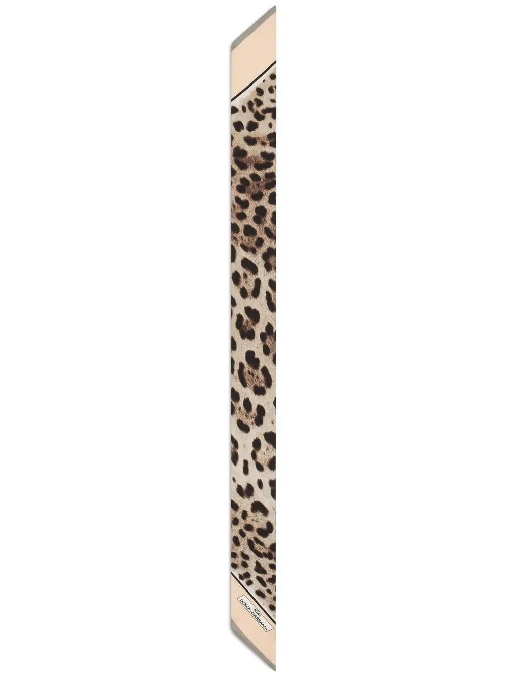 KIM DOLCE&GABBANA leopard-print twill headscarf | Farfetch Global