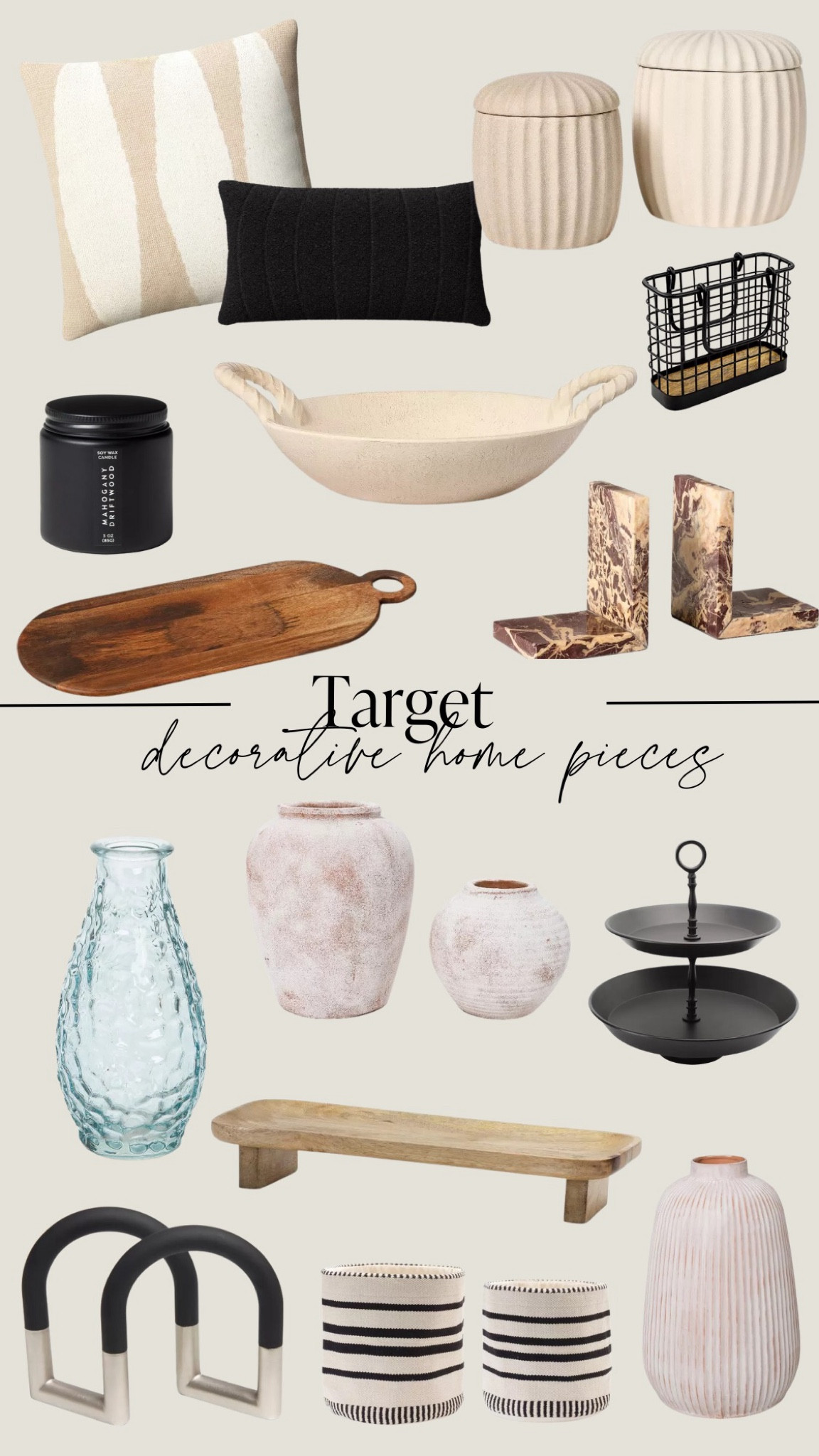 Target: decorative home pieces 

#LTKHome