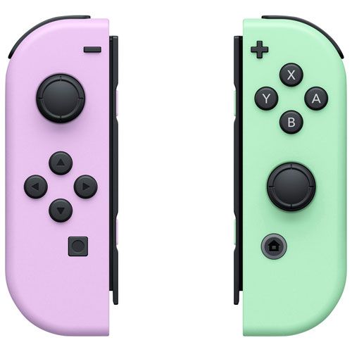 Nintendo Switch Left and Right Joy-Con Controllers - Pastel Purple/Pastel Green | Best Buy Canada