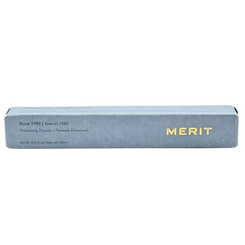 Merit Brow 1980 Volumizing Tinted Eyebrow Gel-Pomade - Taupe - Taupe with Cool Undertones | Amazon (US)