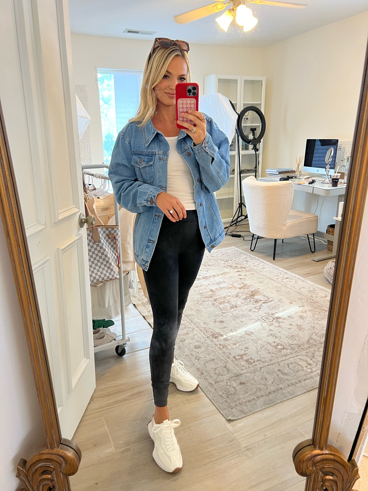 Levi’s Jean jacket look for less from Amazon size small
Spanx faux leather leggings size up one 


#LTKxNSale #LTKFindsUnder50 #LTKSaleAlert