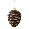 Brown Blown Glass Pinecone Christmas Ornament, 3.9 in, by Holiday Time | Walmart (US)