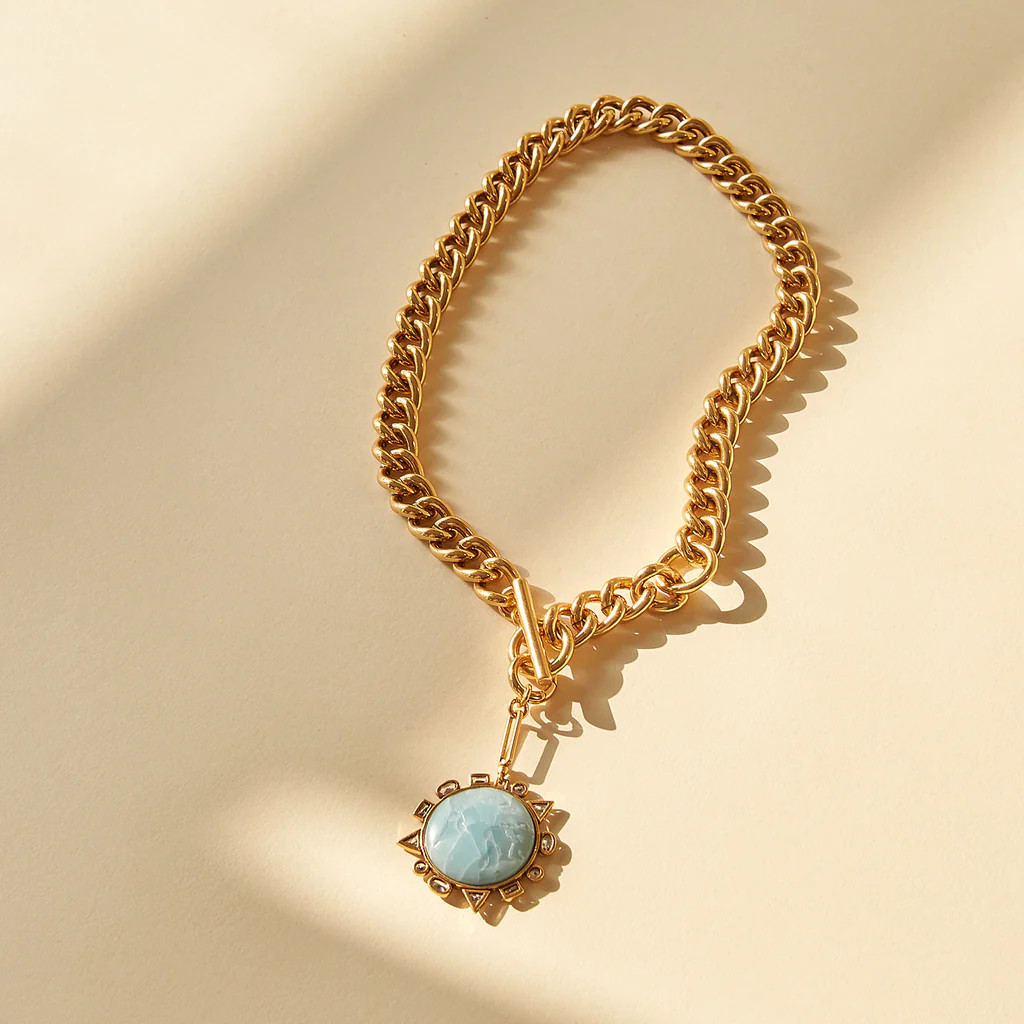 Odyssey Necklace Blue Gold | Mignonne Gavigan