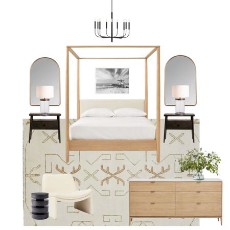 White Oak & Black Bedroom Design 

#LTKhome