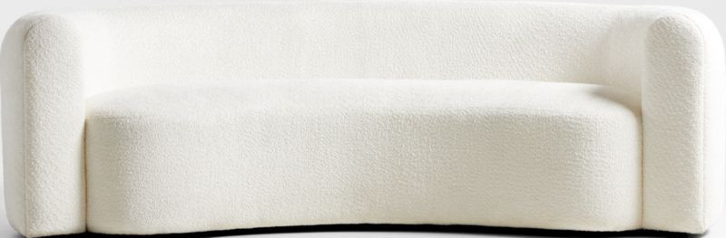 Hugger Curved Boucle Sofa by Leanne Ford + Reviews | Crate & Barrel | Crate & Barrel