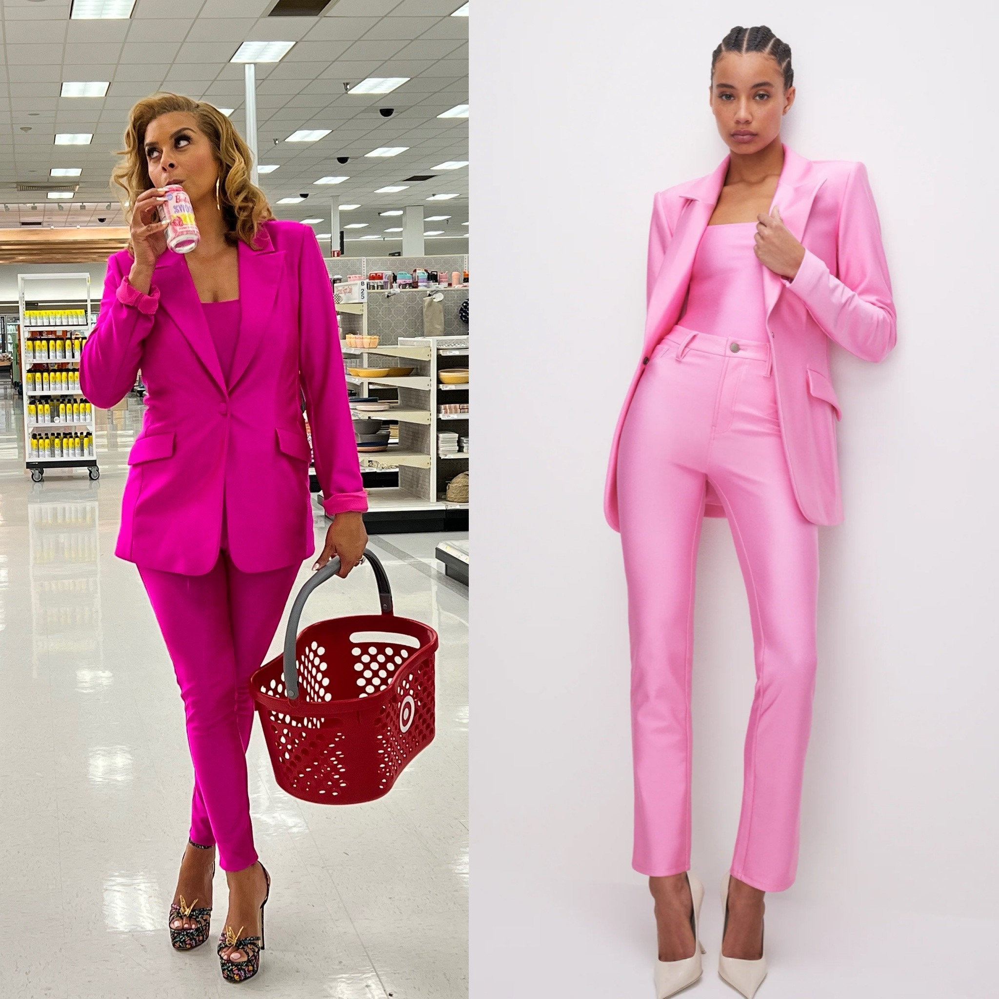 This high demand suit is now in stock in bubblegum pink! 