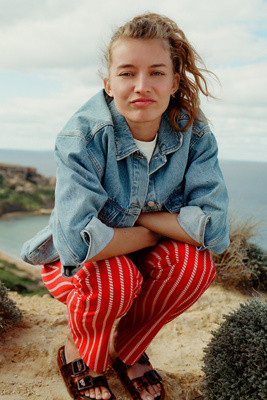 The Weston Denim Boyfriend Jacket by Pilcro | Anthropologie (US)