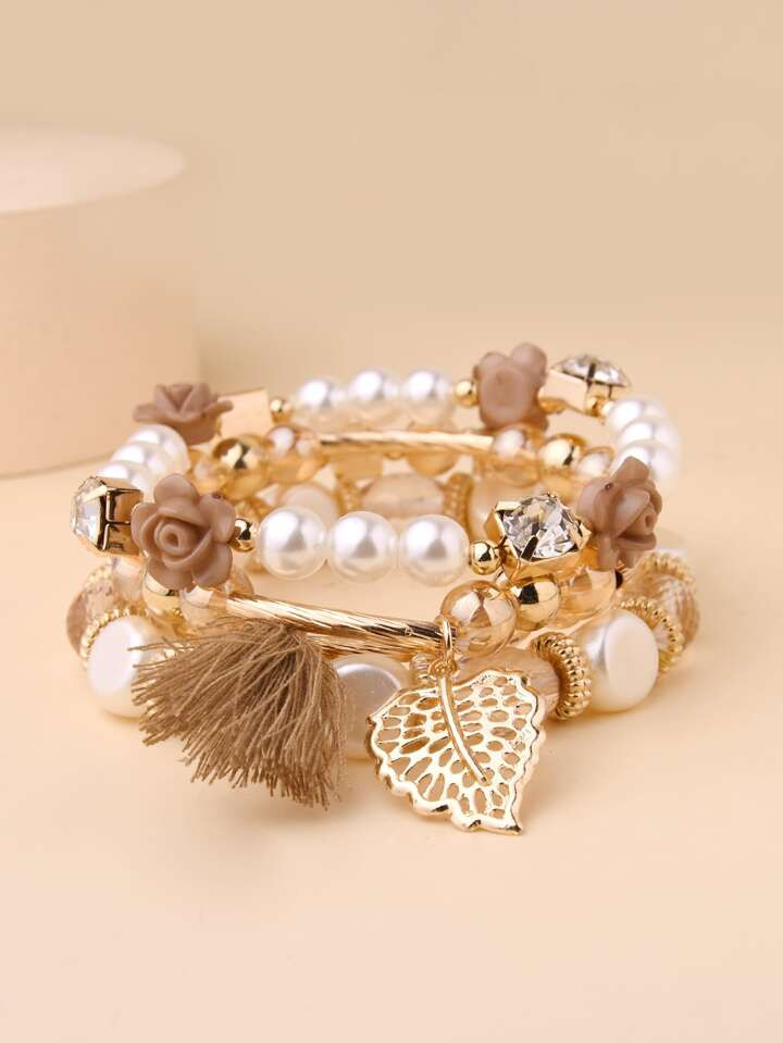 4pcs Tassel Decor Bracelet | SHEIN