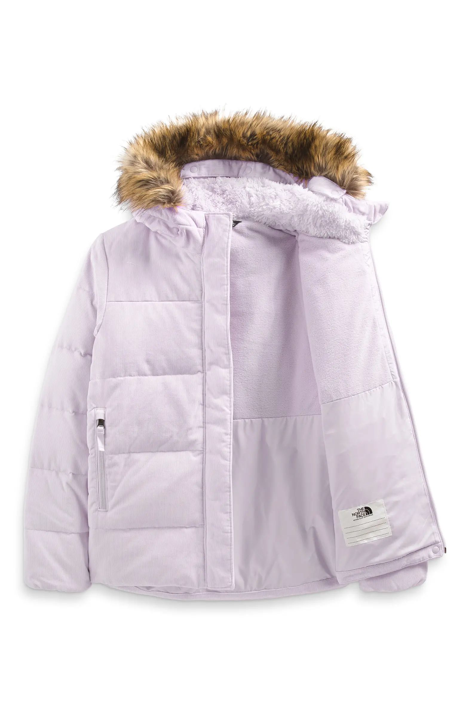 The North Face Kids' North 600 Fill Power Down Parka with Faux Fur Trim | Nordstrom | Nordstrom