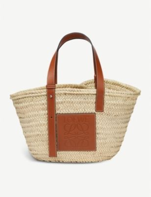 LOEWE Open raffia basket bag | Selfridges