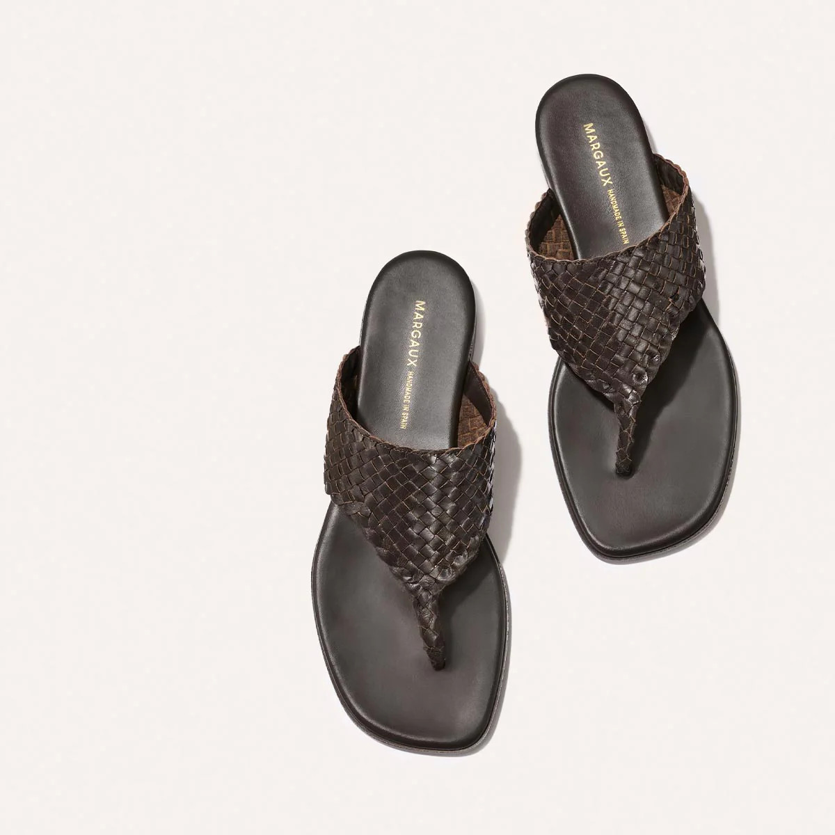 Margaux Deia Sandal Espresso Woven Leather | Margaux