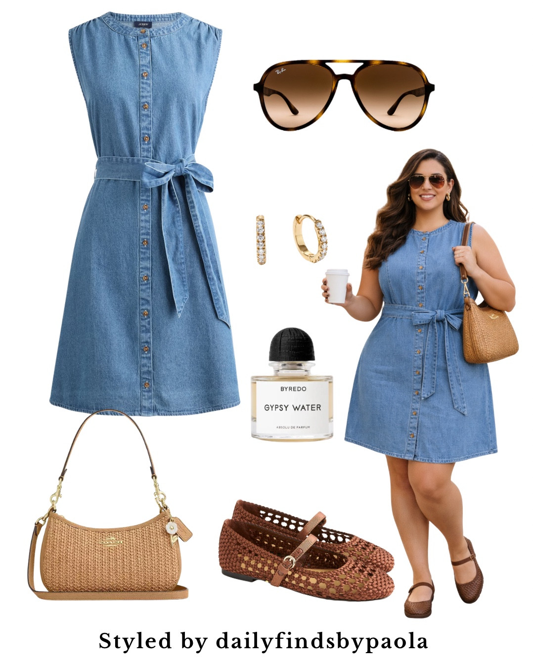 An easy coffee run look that always feels put together ☕️
This denim dress is one of those pieces you can wear on repeat—flattering, effortless, and easy to style

Paired with woven flats and a classic shoulder bag for that chic everyday feel
Everything is linked below 🤎

#LTKootd #LTKU #LTKPlusSize