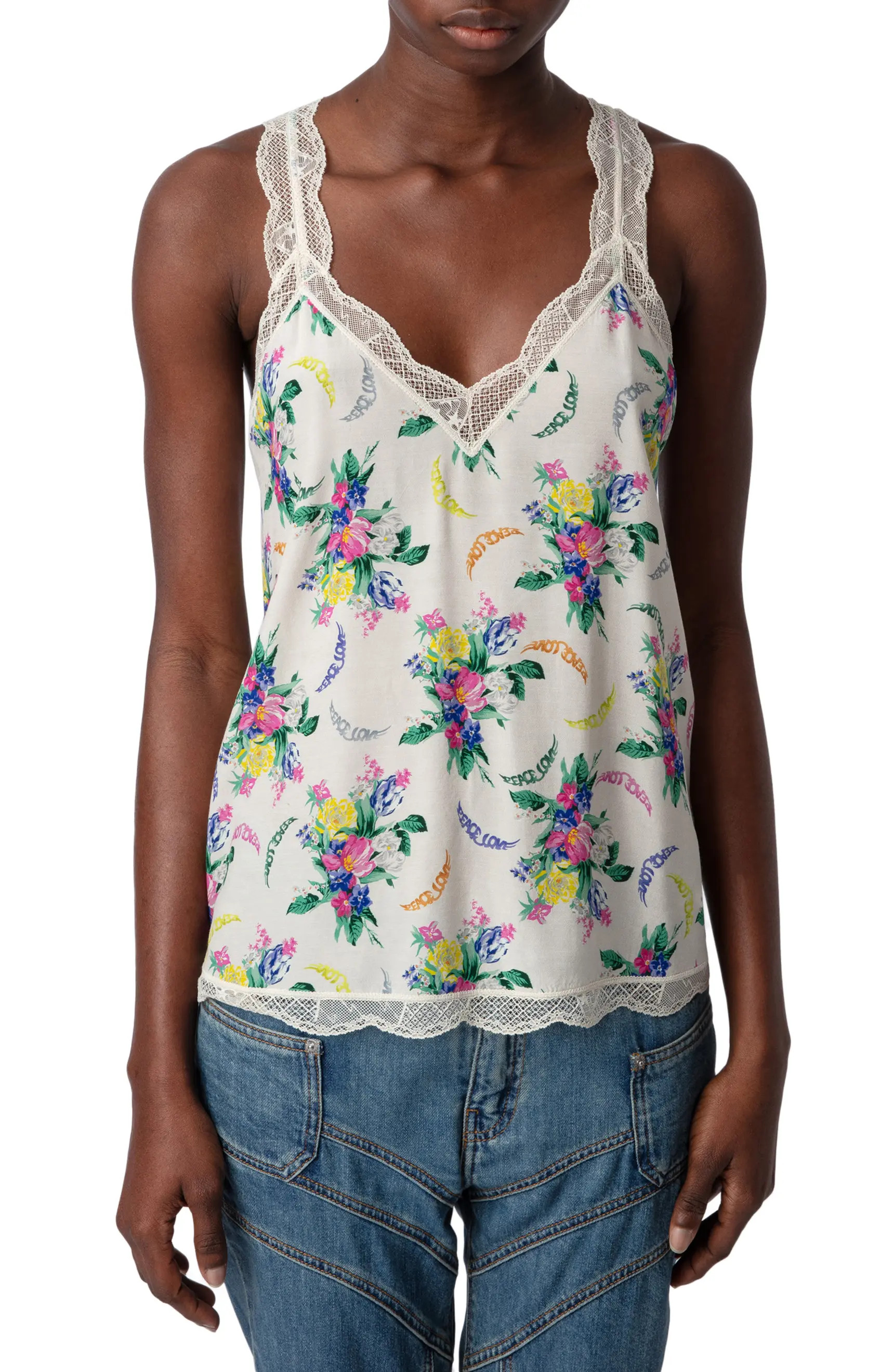 Zadig & Voltaire Chou Bouquet Print Tank | Nordstrom | Nordstrom