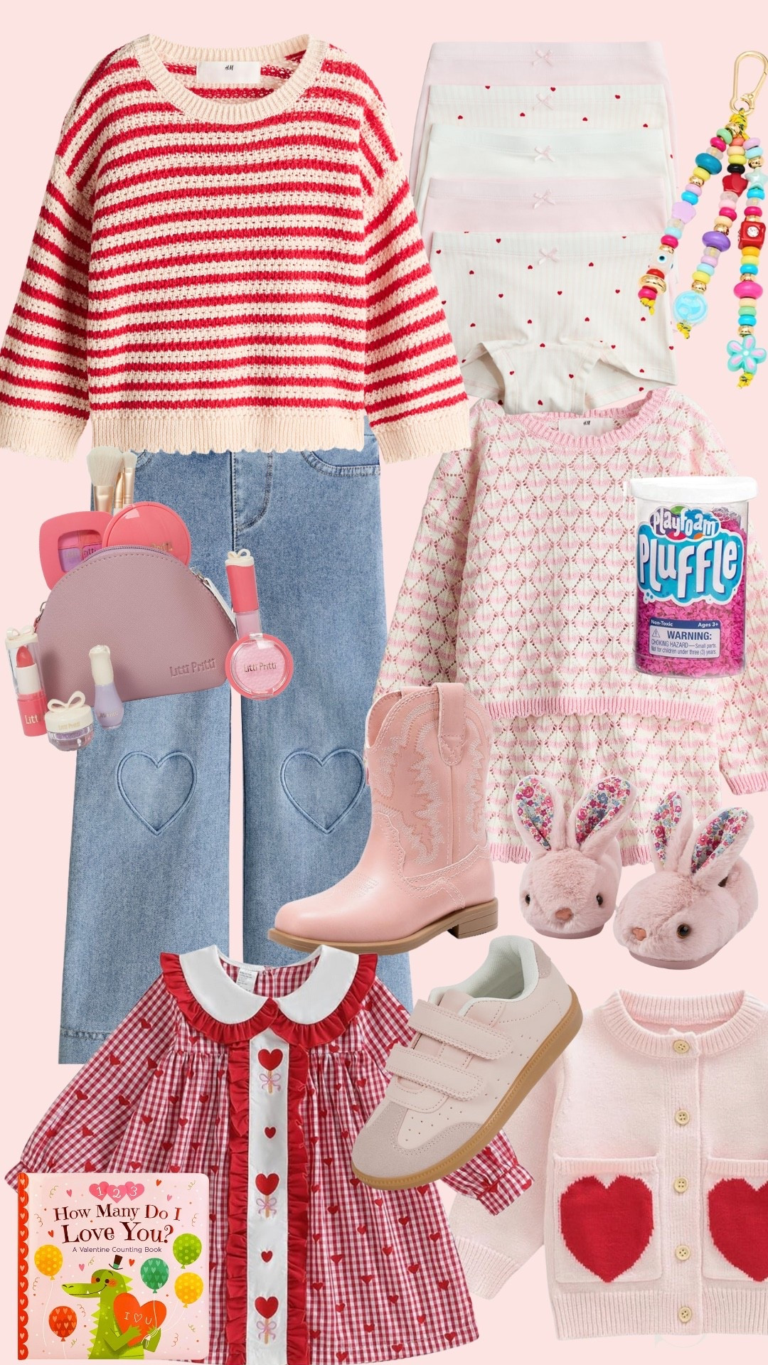 Valentine’s Day for the young girlies! Gift ideas ❤️💗 H&M and Amazon mix  