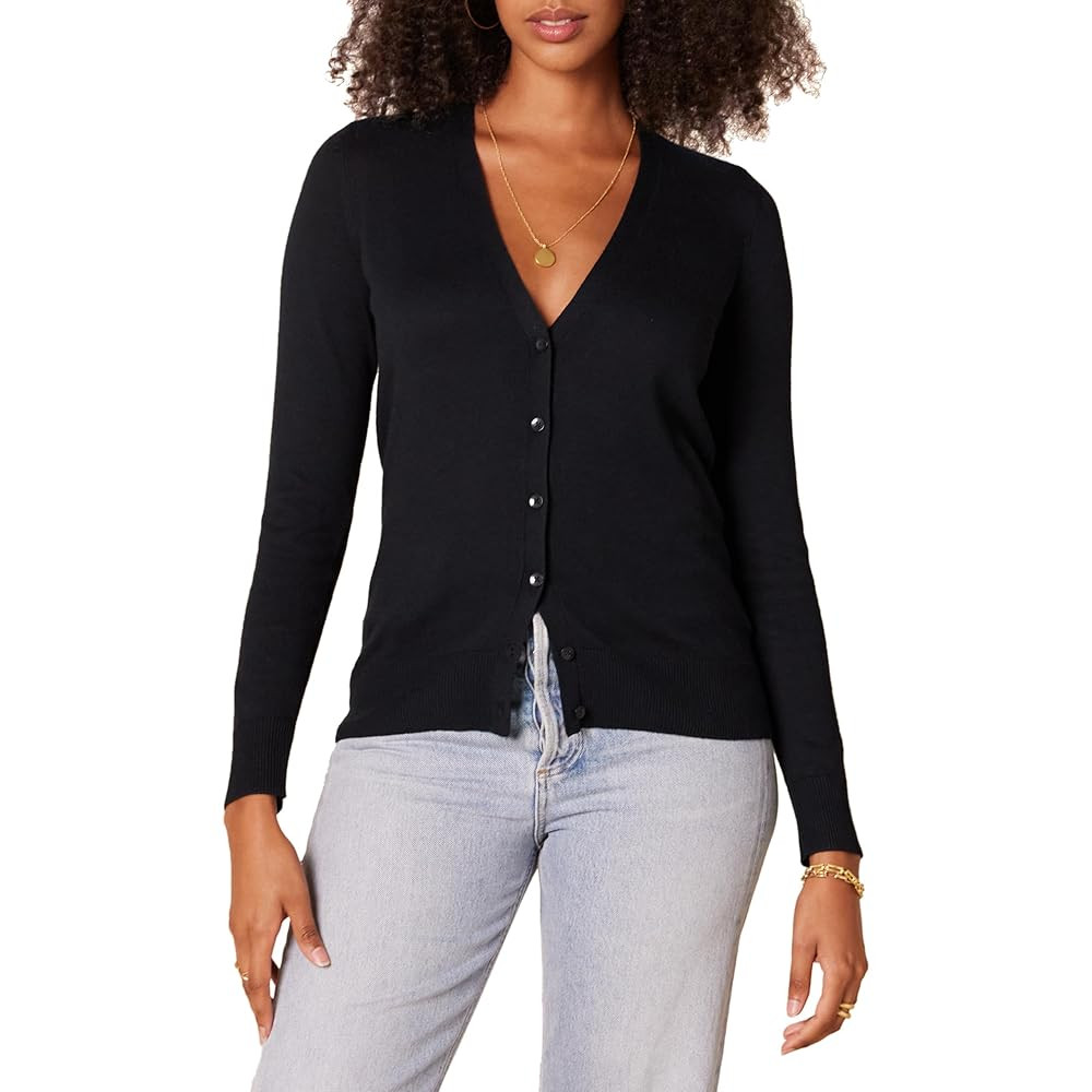Amazon Essentials Women's Lightweight V-Neck Cardigan Sweater (Available in Plus Size) | Amazon (US)