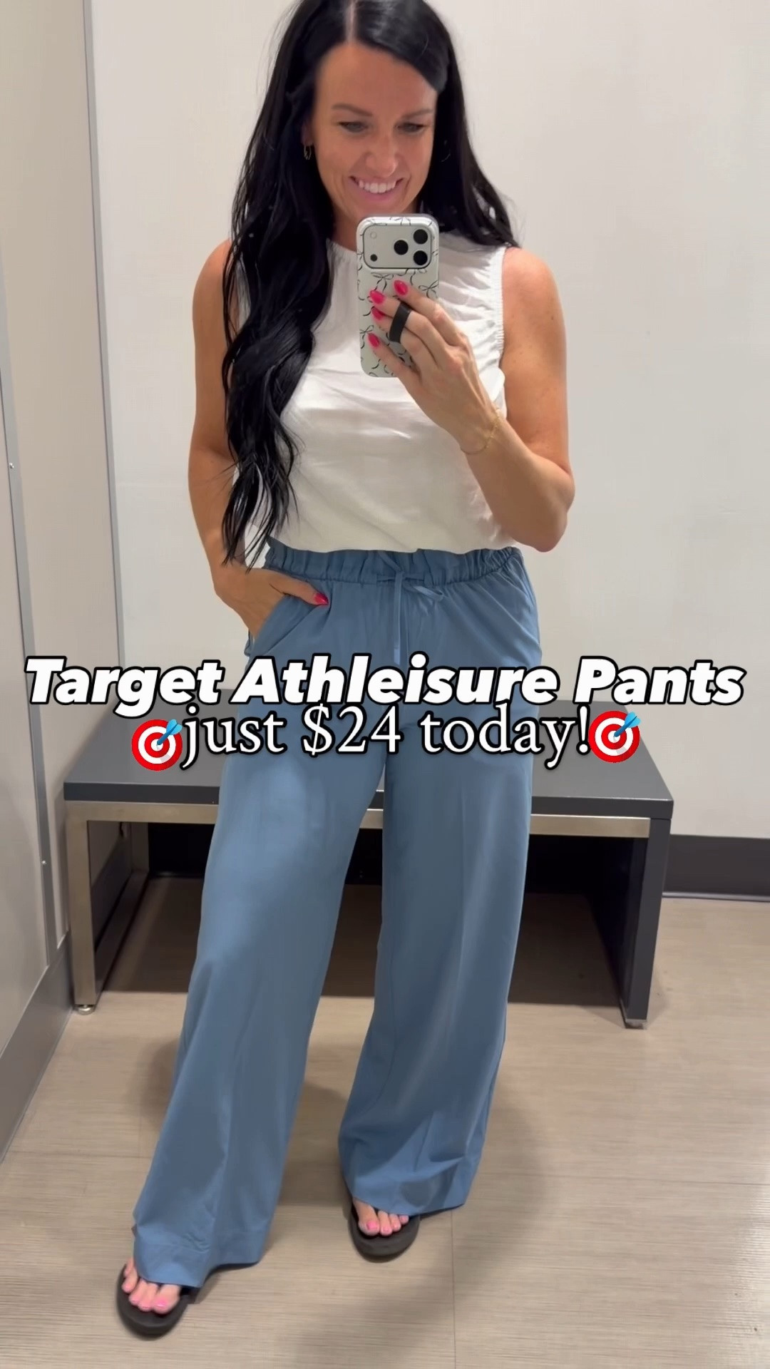Target pants on sale for $24 today! 🎯 

These lightweight athleisure pants make a great weekend, casual, travel, and even teacher OOTD! The pants come in black, navy, and blue right now. I am in my normal size small. (My Amazon short sleeved sweater top is in a S and comes in many colors!) 


@target @targetstyle #targetstyle #targetcircle #target #targetdoesitagain #targetoutfit athleisure outfit, travel day, primary school teacher, affordable fashion, outfit repeater

#LTKootd #LTKSaleAlert